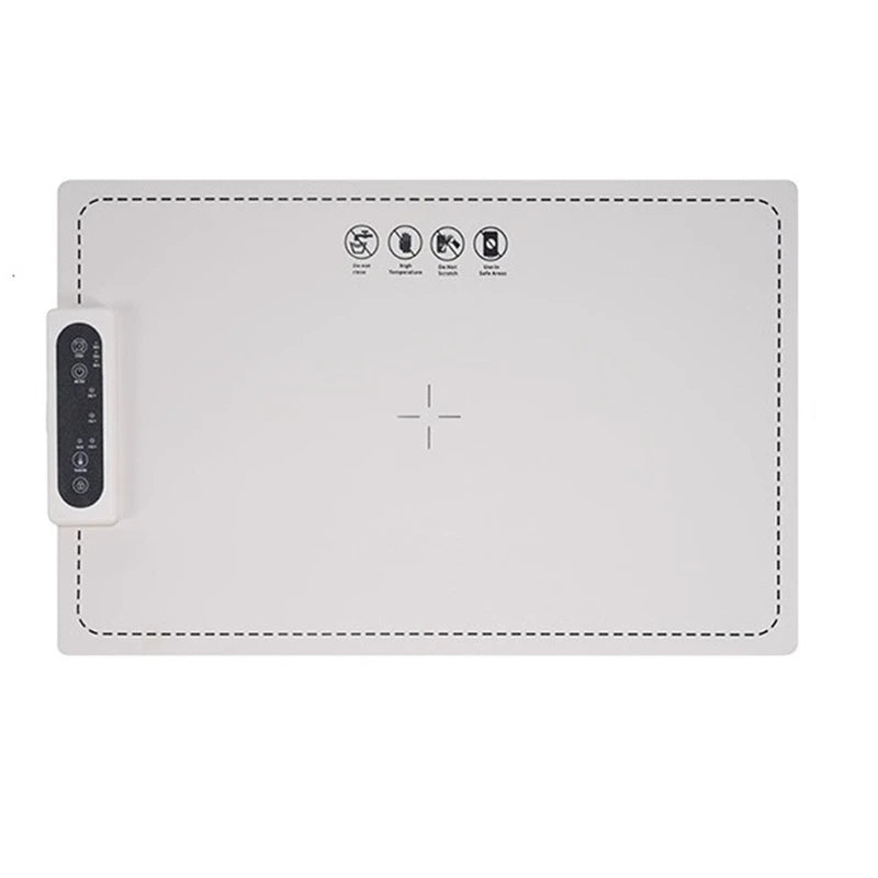 Electric Heating Pad for Food Warm Tray Electric Heating Pad for Food Dining Table Hot Dish Warm Chopping Board(US Plug)-A46I