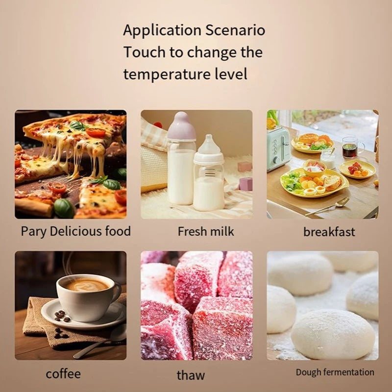 Electric Heating Pad for Food Warm Tray Electric Heating Pad for Food Dining Table Hot Dish Warm Chopping Board(US Plug)-A46I